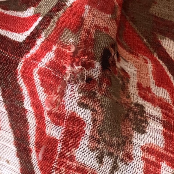 Maurices Womens Semi-Sheer Printed 3/4 Sleeve Boho Peasant Dress XL PLUS SIZE - Picture 9 of 10